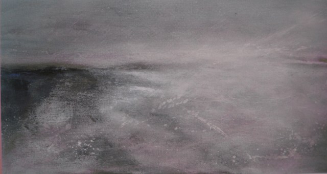 Dinas Coastal Walk. Acrylic on canvas by Ross Loveday.