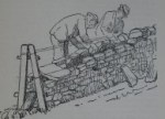 Building a dry stone wall