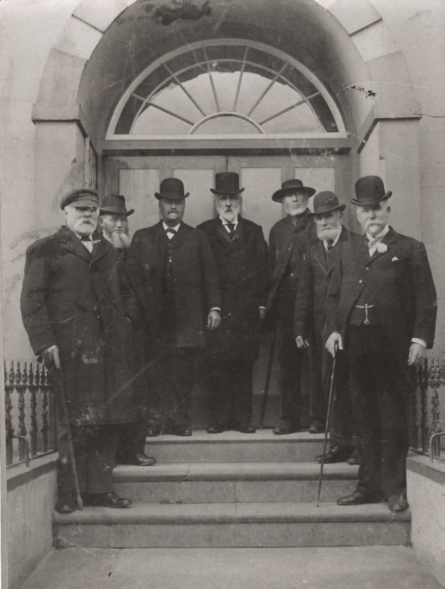 Deacons of Tabor Baptist Chapel, Dinas Cross, c1900
