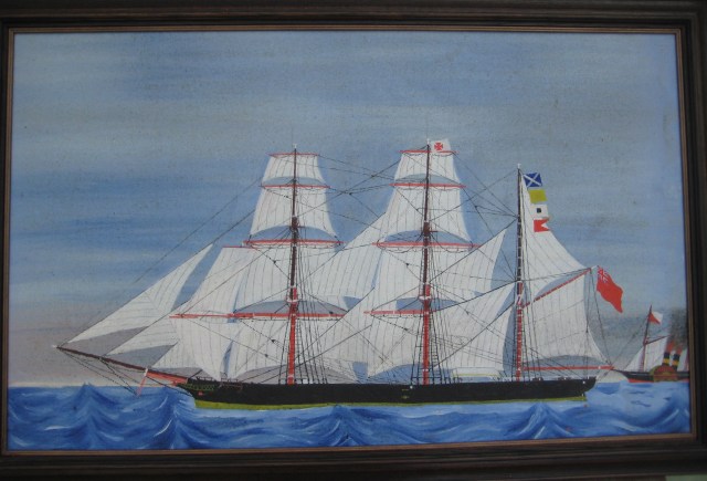 The Windrush, painted by a sailor on the ship