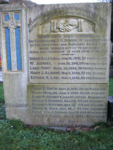 Headstone for the Nevern Evacuees
