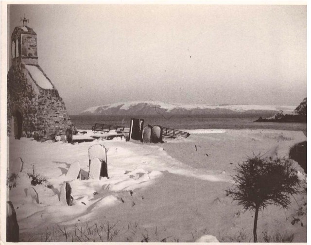 CwmyrEglwys under snow. C 1930?