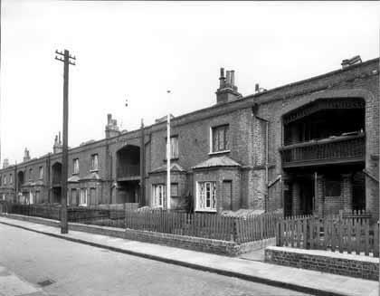 Cowley Gardens, Stepney where the Bernings lived-3