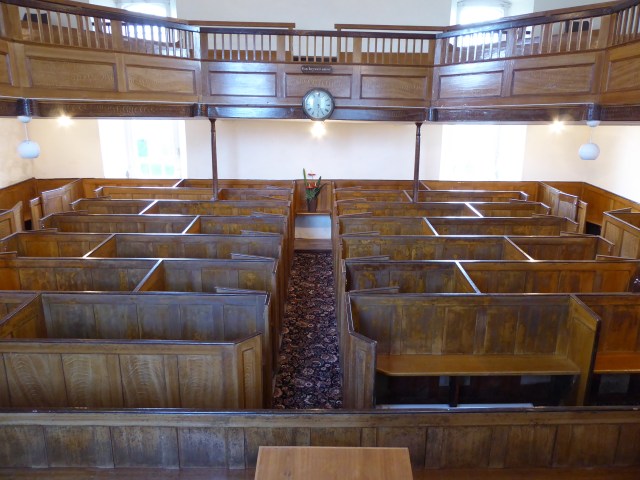 Inside Gedeon Chapel Dinas Cross